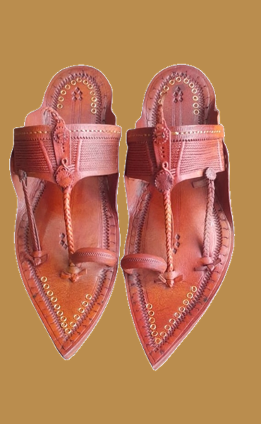 Picture of Premium Quality Kolhapuri Leather Chappals with Sharp Front